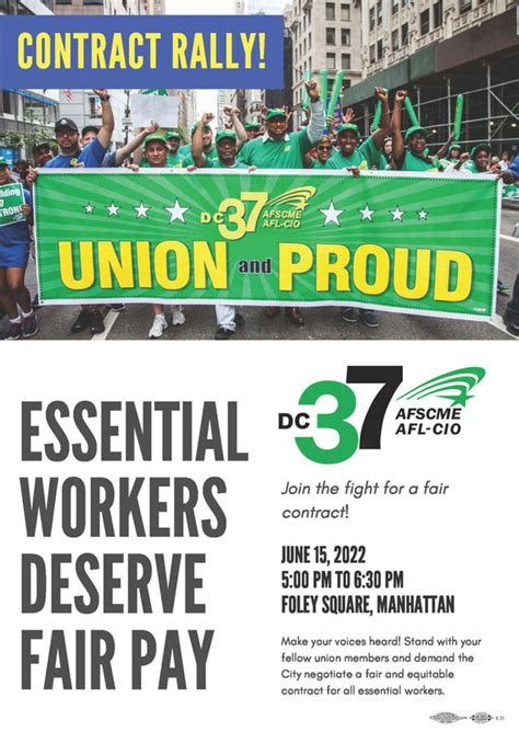 Memorandum of Agreement (2017-2023) | FAQs | Salary Schedules | Examples of Adjunct Salary Increases | How the Increases in Adjunct Pay Work For an overview of contractual rights organized by category, click here. . Dc37 union contract 2022